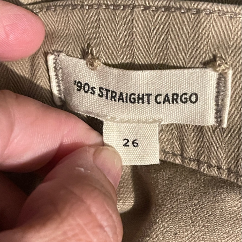 Madewell Women’s Tan 90s‎ Cargo Straight Pants Size 26 - Picture 8 of 8